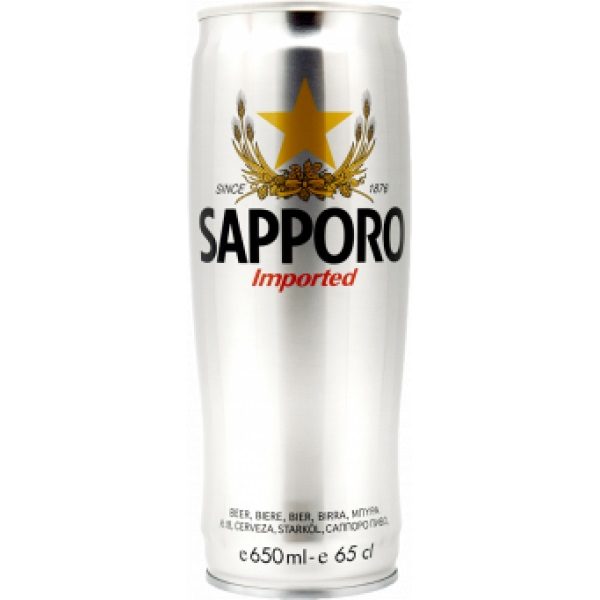 Sapporo in can 0,65