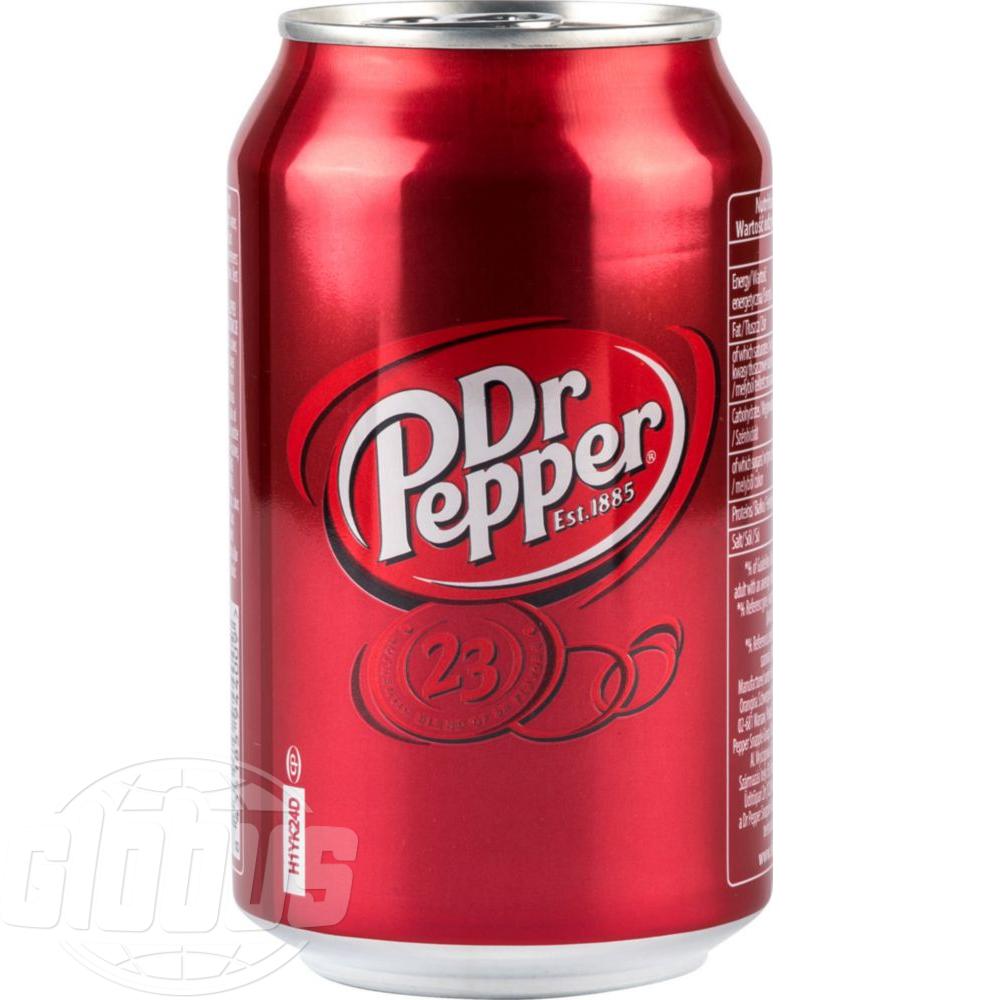 Банка газировки. Dr. Pepper Zero 330 мл (24) (Польша). ГАЗ вода доктор Пеппер 0.33л/24шт ж/б. Доктор Пеппер напиток. Доктор Пеппер 0.33.